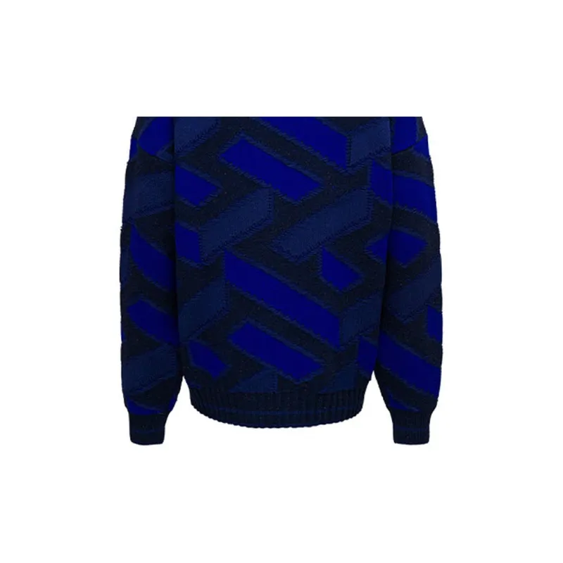 VERSACE Sweaters Men Blue-5