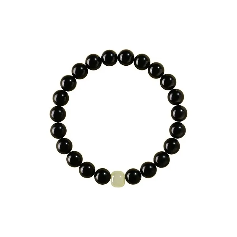 Jing Ruyu Obsidian Jade Bracelets Unisex-0