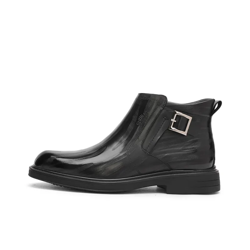 GOLDLION Ankle Boots Men's Black-0