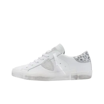 PHILIPPE MODEL Prs Low Top Skateboard Shoes Women's White Gray