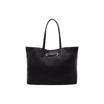 GUESS Artificial Leather Tote Bag Shopping Bag Shoulder Bags Medium Size Women's Black