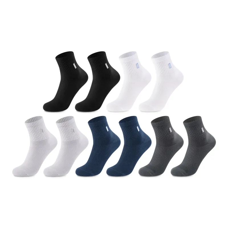 FAIRWHALE Mid Calf Socks Unisex 5 Pack-8