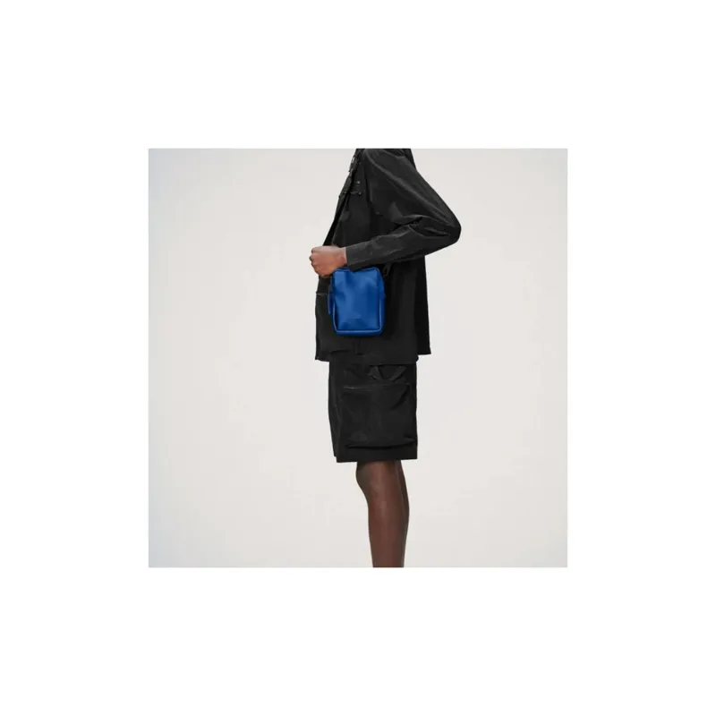 Rains Polyurethane Reporter Bag Handbag Shoulder Bag Unisex Blue-2