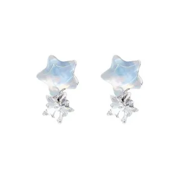 May10th S925 Silver Stud Earrings Women's