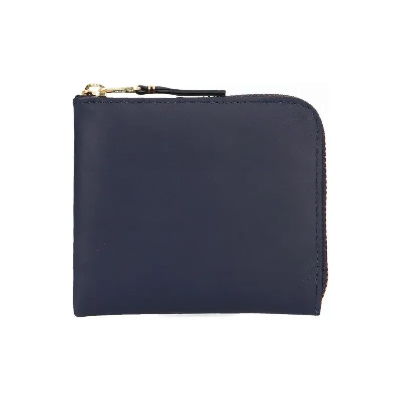 CDG Cow Leather Wallet Regular Unisex Blue-0