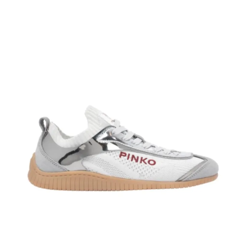 PINKO Logo Embroidered Low Top Sneakers Women's-1
