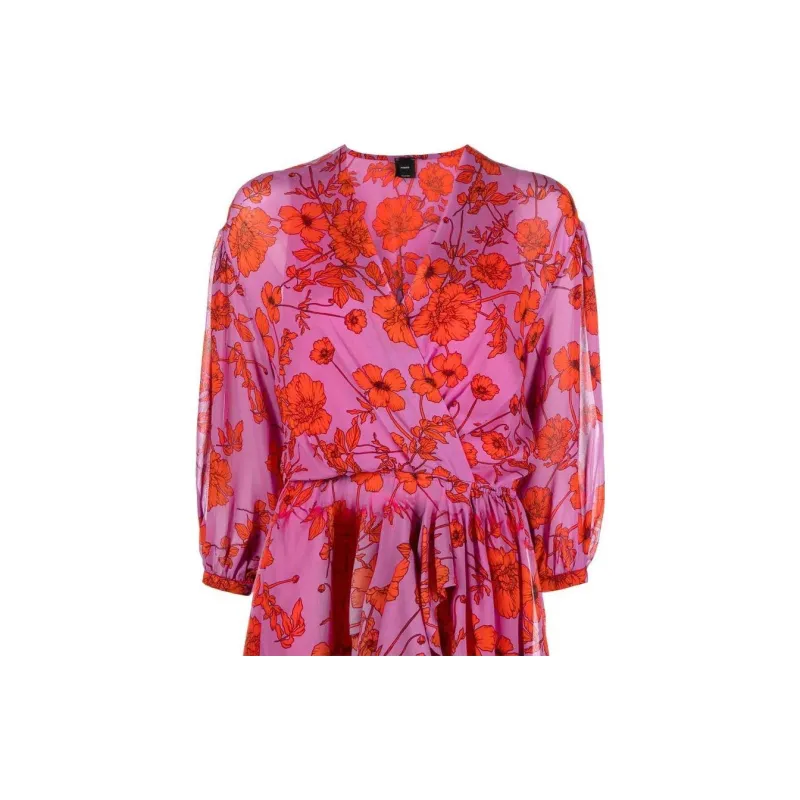 PINKO Long Sleeved Dresses Women's Pink-4