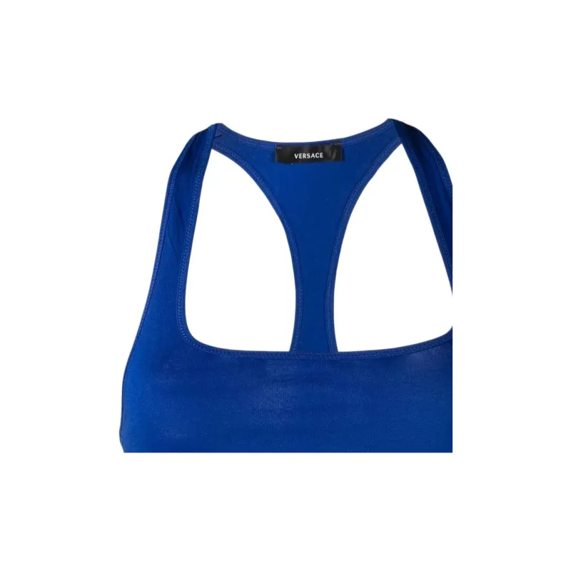 VERSACE Greca Border Sports Bra 'Bluette'-3
