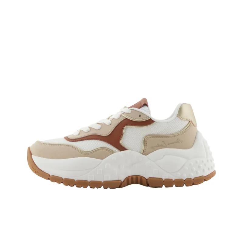 ARMANI EXCHANGEAE Low Top Chunky Sneakers Women's Beige-0