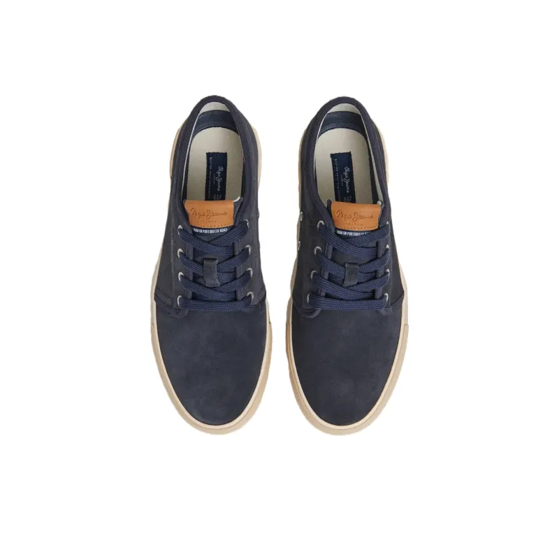 Pepe Jeans Abrasion Resistant Low Top Skateboard Shoes Men's Blue-2