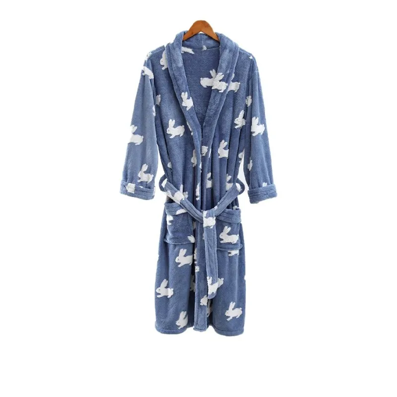Oblique Moon Samsung Unisex Bath Robes-12