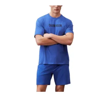 CK/Calvin Klein S/S CREW NECK Pajama Set Europe Version Men's Blue