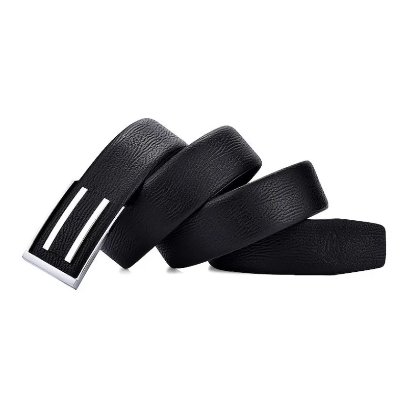 Hush Puppies Cow Leather Belts Men's Black Width  3.8CM-2