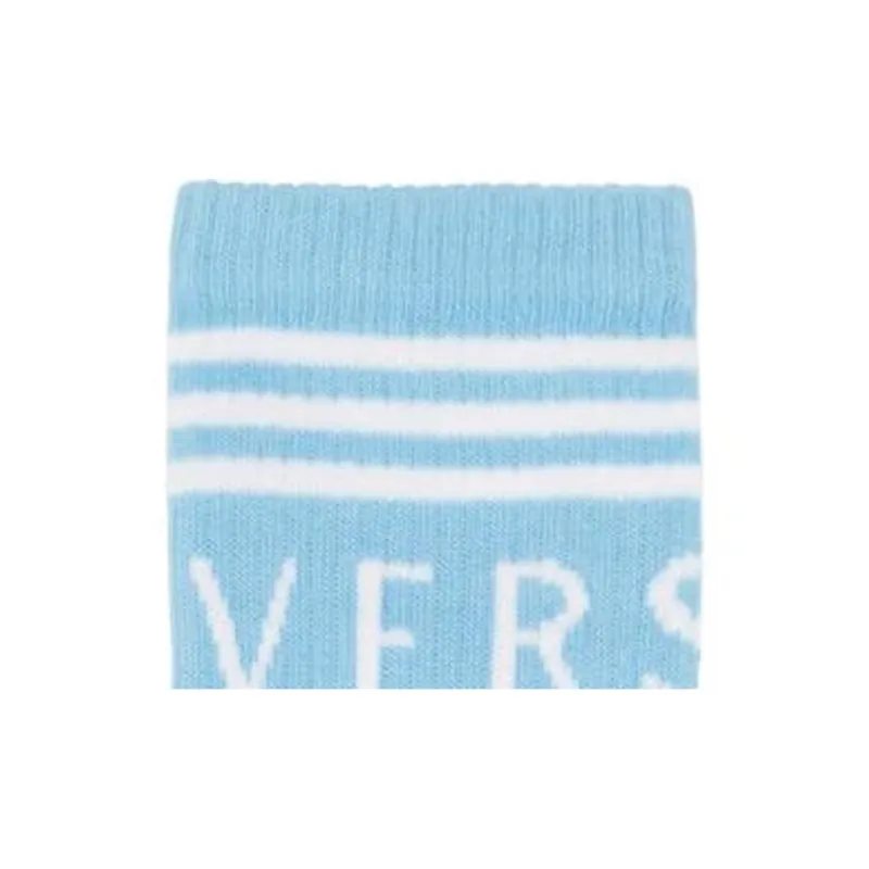 VERSACE Mid-Calf Socks Women's Blue-2