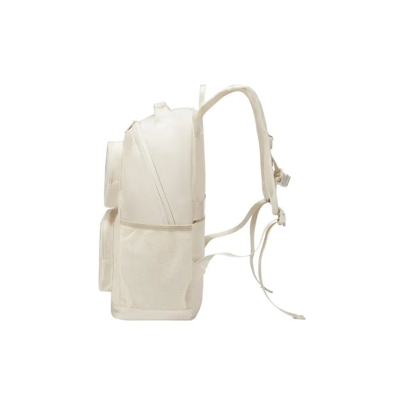 V.NINE Fabric Laptop Bag Backpack Regular Unisex Light Sand/Obsidian Black-3