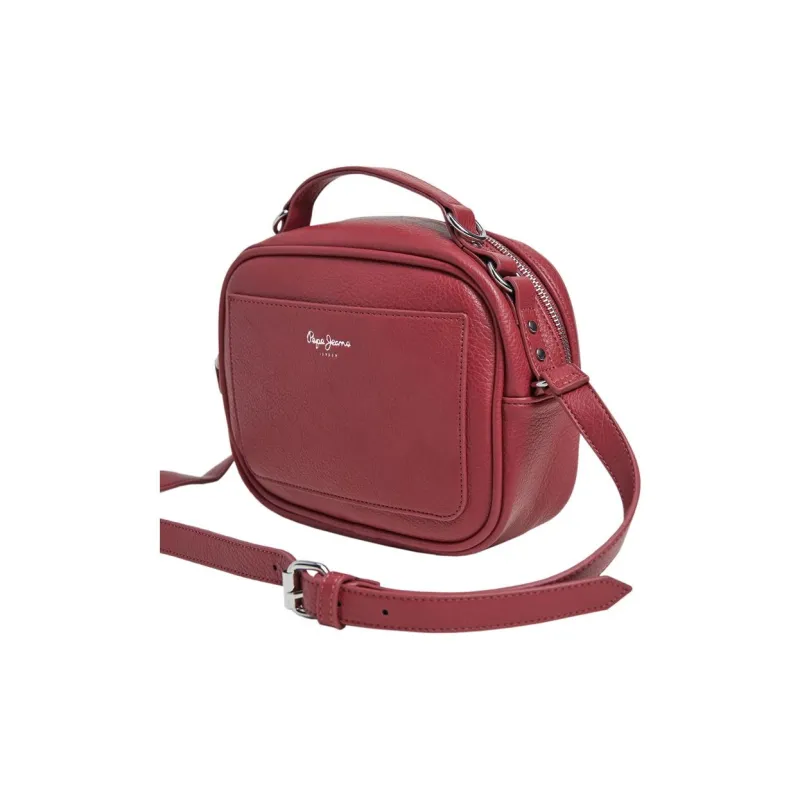 Pepe Jeans Polyurethane Shoulder Bag, Crossbody Bag, Handbag Regular Women's Red-2