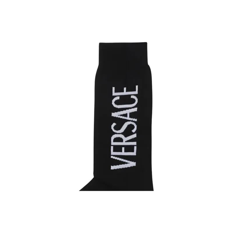 VERSACE Logo Intarsia-Knitted Socks-1