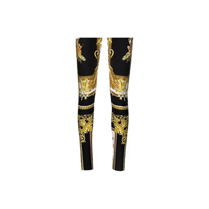 VERSACE Medusa Leggings Women's Black-4