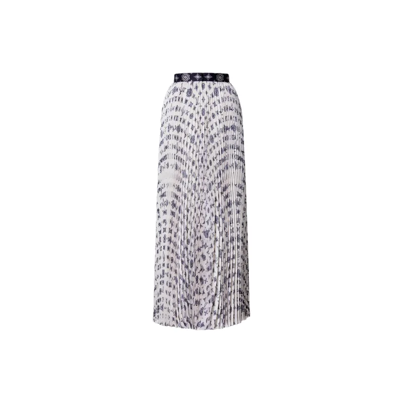 LOUIS VUITTON SS25 Casual Long Skirts Women's White-1