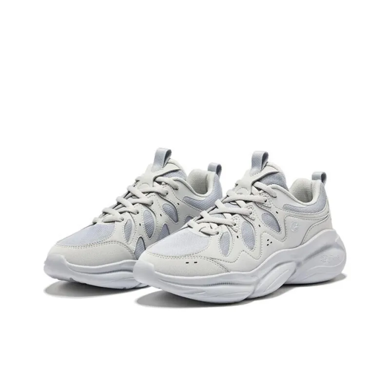 Erke Slip Resistant Coverage Impact Resistant Low Top Casual Shoes Women's Gray-2