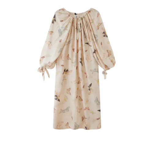 Kosrood Nightgown Women's Butterfly Charm Flower Blossom