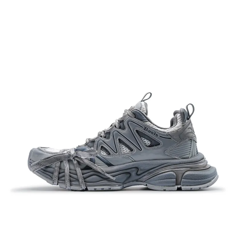 K-WANG Paris Breeze Anti-Slip And Wear-Resistant Height Increasing Low-Top Chunky Sneakers Unisex-36