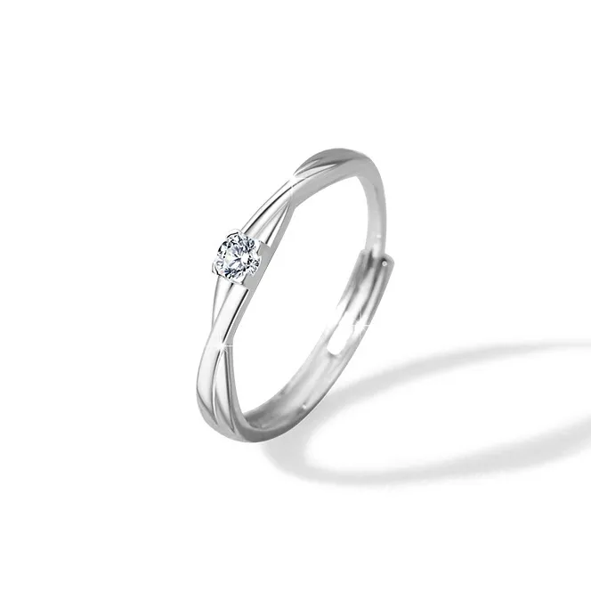 JITAIXIANG S925 Silver Rings Unisex-1