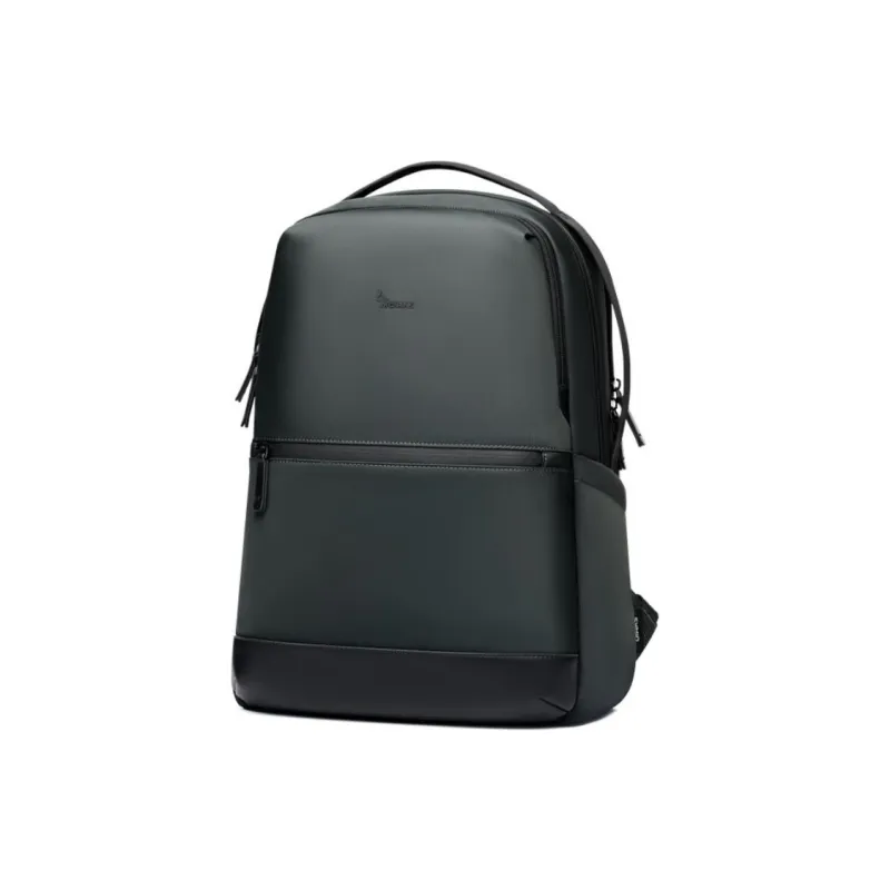 OIWAS Fabric Travel Backpack Laptop Bag Regular Unisex Black/Gray Green-4