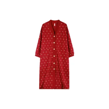 Xuan Liang Sleep Robe Women's Maroon