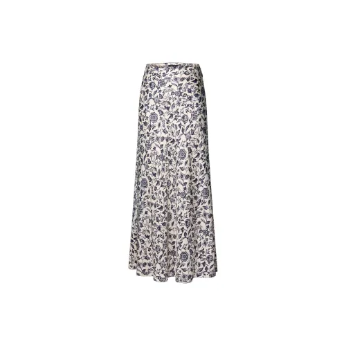 LOUIS VUITTON Botanical Print Flared Maxi Skirt