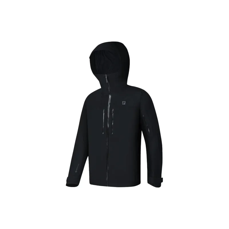 FILA Water Resistant Windbreaker Jacket Men's Pitch Black-1