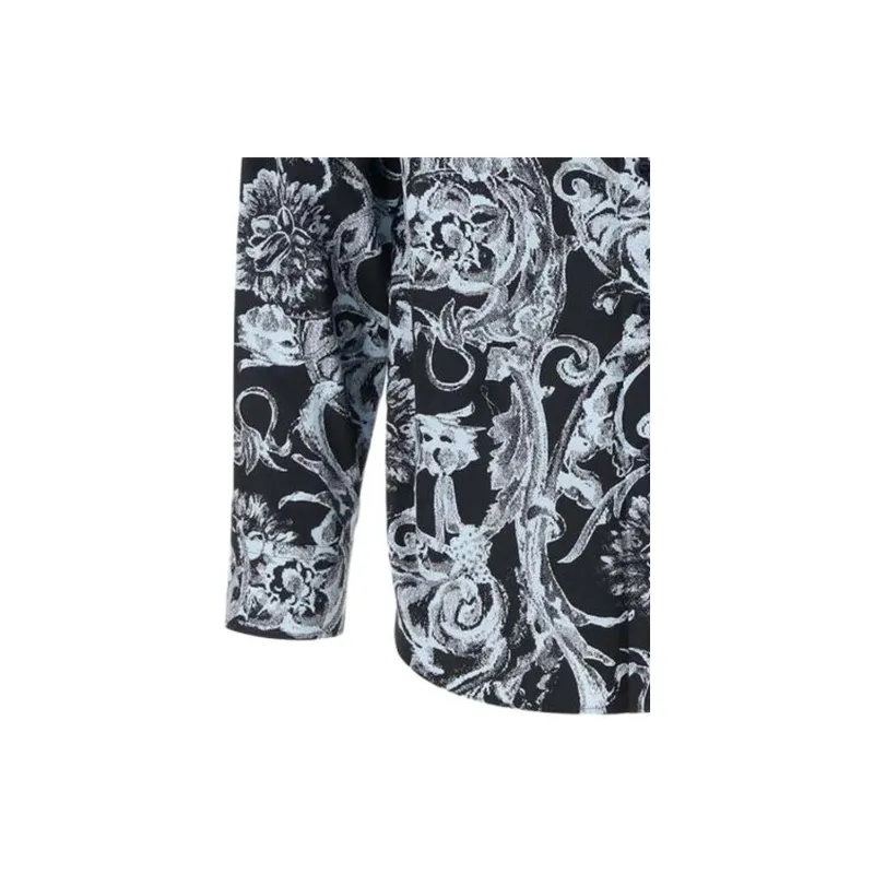 VERSACE Barocco print Cotton Shirt-3