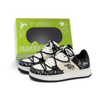 BEIER American Trendy Versatile Low Top Skateboard Shoes Unisex