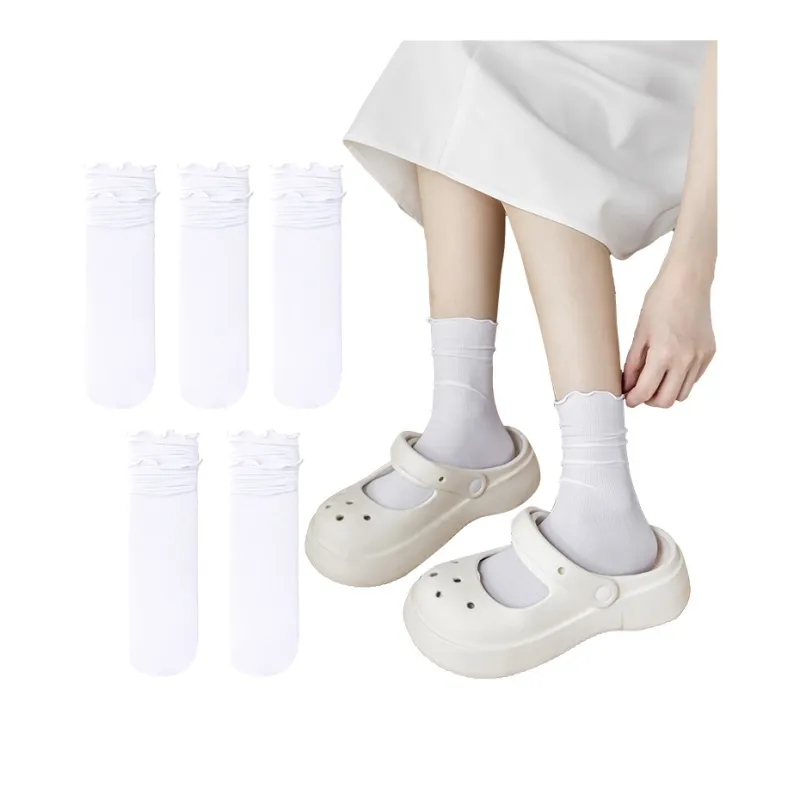 MIIOW Knee High Socks Women's 5 Pack-0
