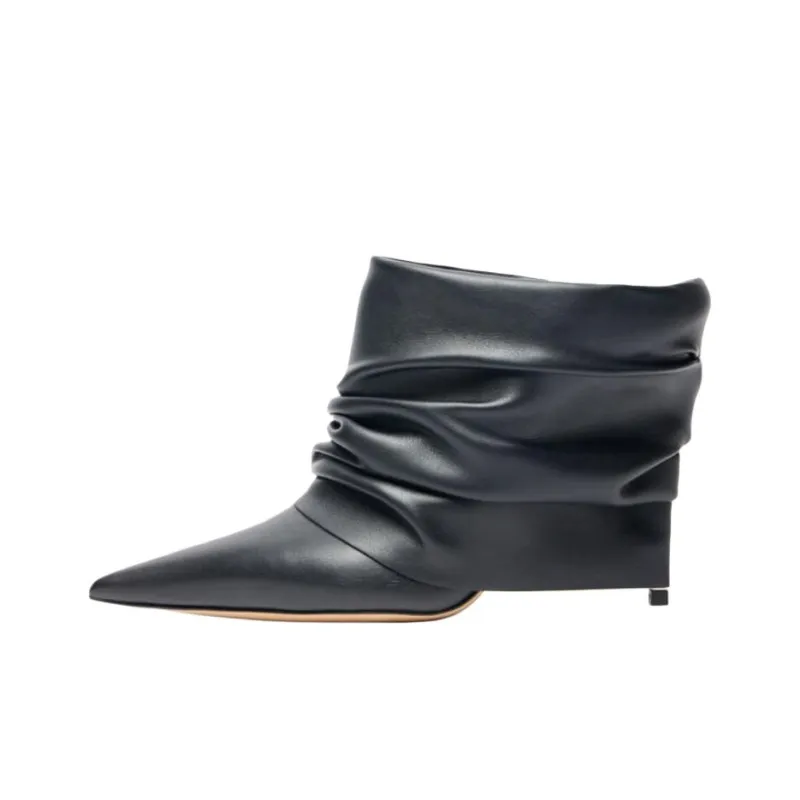 Casadei Closed Toe Slippers 10cm Women's Black-0