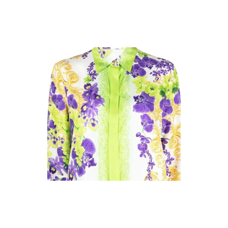 VERSACE SS23 Holiday Shirts Women's Green-4