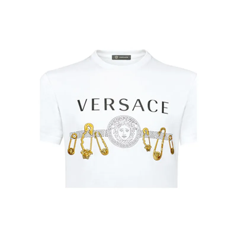 VERSACE VERSACE T Shirt Men's White-4