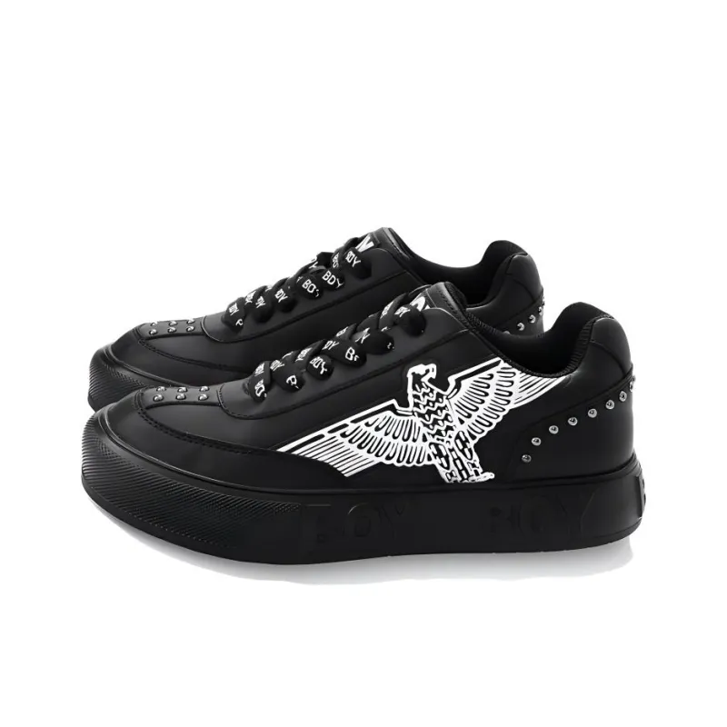 Boy London Low Top Skateboard Shoes Unisex Black-2