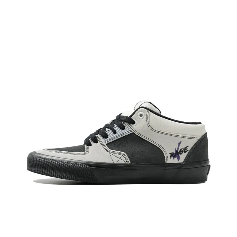 GOLUCK Rock Black Coverage Thermal Abrasion Resistant Mid Top Skateboard Shoes Unisex Black Gray-0