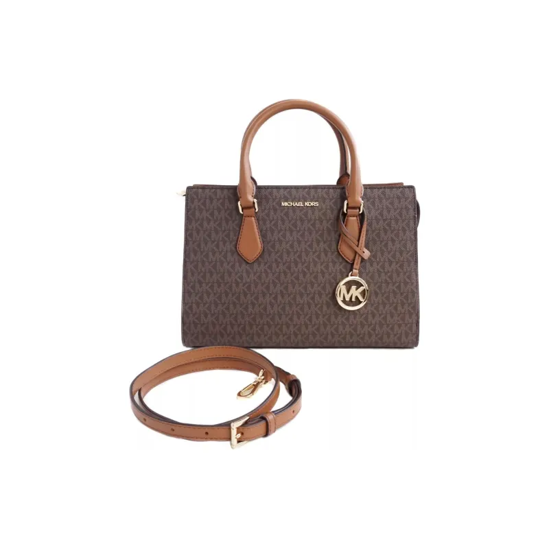 MICHAEL KORS Sheila Leather Shoulder Bag, Crossbody Bag, Handbag Women's Brown-3