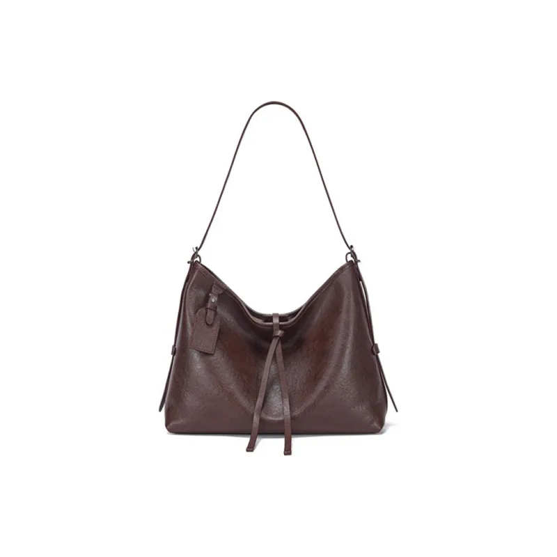 KAISER Top Grain Vegetable Tanned Cow Leather Portable Crossbody Bag Shoulder Bag Regular Women's Black/Coffee/Brown-3