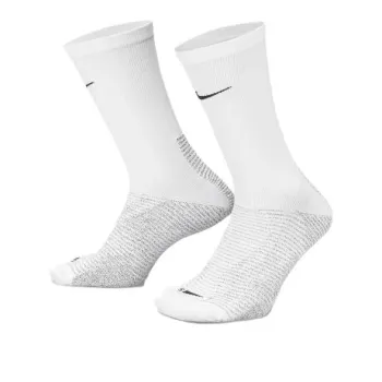 Nike Grip Vapor Strike Soccer Crew Socks Mid-Calf Socks Men's White