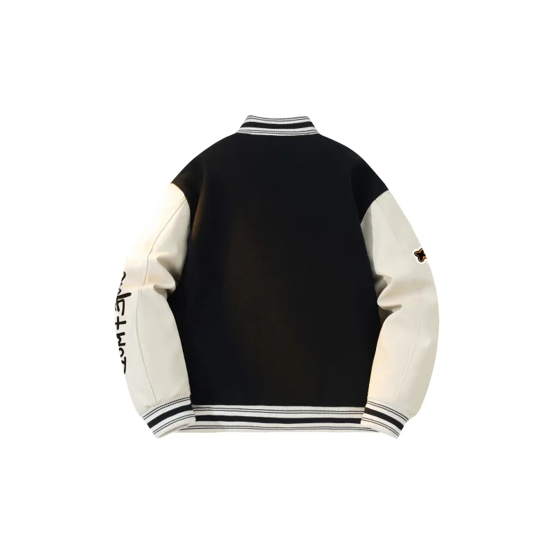 *EVAE+MOB Skull Series Baseball Jacket Unisex-4