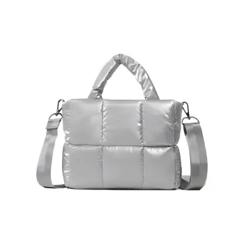 FILA Nylon Crossbody Bag Shoulder Bag Women's Bright Gray