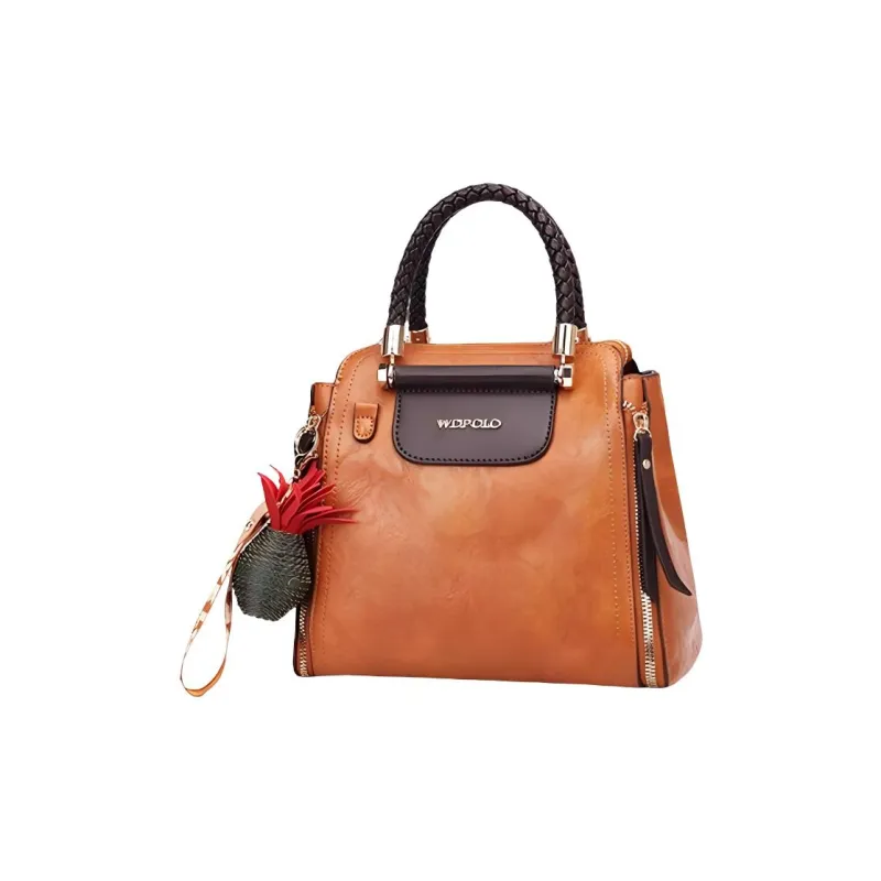 PAYOT Microfiber Synthetic Leather Shoulder Bag Crossbody Bag Handbag Women's Brown-1