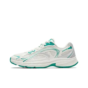 CHAOJIANTA Slip Resistant Coverage Wear Resistant Low Top Casual Shoes Men's White Green