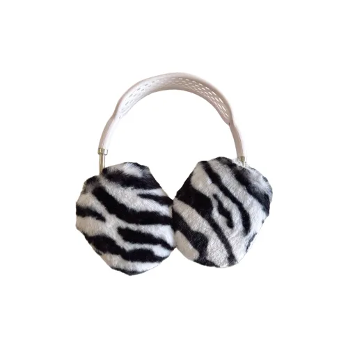 Ziyin Compatibility AirPods Ma Plush Zebra Print Impact Resistant Protective Case Headphone Cases