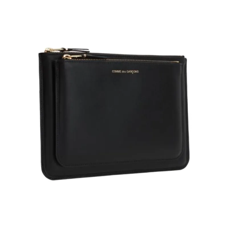 CDG Cow Leather Wallet Regular Men's Black-2