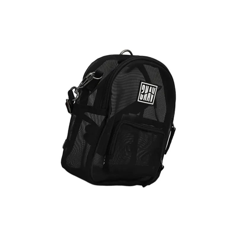 Vans Canvas 3 in 1 Shoulder Bag, Crossbody Bag, Backpack Regular Unisex Black Transparent-3