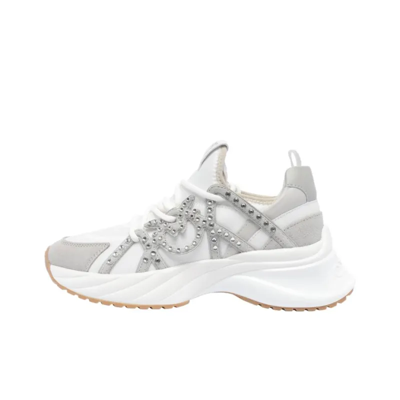 PINKO Stud Detailed Lace Up Sneakers Women's-0